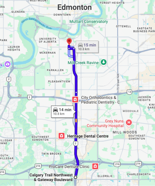 Dentist Near Gateway Boulevard / Calgary Trail in Edmonton