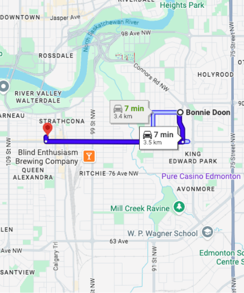 How to Get to Strathcona Dental Clinic from Bonnie Doon